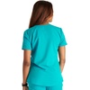 image:imageCherokee Atmos V Neck Womens Scrub Tops VNeck Soft Stretch 2 PocketsTeal Blue