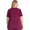 image:imageCherokee Atmos V Neck Womens Scrub Tops VNeck Soft Stretch 2 PocketsWine