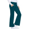 image:imageCherokee Luxe Women Scrubs Pant Low Rise Flare Leg Drawstring Cargo 21100Caribbean Blue