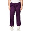 image:imageCherokee Luxe Women Scrubs Pant Low Rise Flare Leg Drawstring Cargo 21100Eggplant