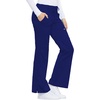 image:imageCherokee Luxe Women Scrubs Pant Low Rise Flare Leg Drawstring Cargo 21100Galaxy Blue