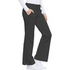 image:imageCherokee Luxe Women Scrubs Pant Low Rise Flare Leg Drawstring Cargo 21100Pewter