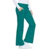 image:imageCherokee Luxe Women Scrubs Pant Low Rise Flare Leg Drawstring Cargo 21100Teal