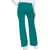 image:imageCherokee Luxe Women Scrubs Pant Low Rise Flare Leg Drawstring Cargo 21100Teal