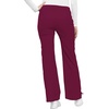 image:imageCherokee Luxe Women Scrubs Pant Low Rise Flare Leg Drawstring Cargo 21100Wine