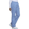 image:imageCherokee Scrub Pants for Women Mid Rise PullOn Cargo Medical Uniform 7 Pocket Elastic Waist Adjustable Hem Stretch  4005Ciel