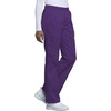 image:imageCherokee Scrub Pants for Women Mid Rise PullOn Cargo Medical Uniform 7 Pocket Elastic Waist Adjustable Hem Stretch  4005Eggplant