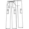 image:imageCherokee Scrub Pants for Women Mid Rise PullOn Cargo Medical Uniform 7 Pocket Elastic Waist Adjustable Hem Stretch  4005Grape