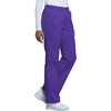 image:imageCherokee Scrub Pants for Women Mid Rise PullOn Cargo Medical Uniform 7 Pocket Elastic Waist Adjustable Hem Stretch  4005Grape