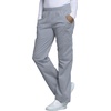 image:imageCherokee Scrub Pants for Women Mid Rise PullOn Cargo Medical Uniform 7 Pocket Elastic Waist Adjustable Hem Stretch  4005Grey