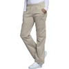 image:imageCherokee Scrub Pants for Women Mid Rise PullOn Cargo Medical Uniform 7 Pocket Elastic Waist Adjustable Hem Stretch  4005Kakw