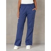 image:imageCherokee Scrub Pants for Women Mid Rise PullOn Cargo Medical Uniform 7 Pocket Elastic Waist Adjustable Hem Stretch  4005Navy