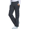 image:imageCherokee Scrub Pants for Women Mid Rise PullOn Cargo Medical Uniform 7 Pocket Elastic Waist Adjustable Hem Stretch  4005Pewter