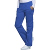 image:imageCherokee Scrub Pants for Women Mid Rise PullOn Cargo Medical Uniform 7 Pocket Elastic Waist Adjustable Hem Stretch  4005Royal
