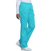 image:imageCherokee Scrub Pants for Women Mid Rise PullOn Cargo Medical Uniform 7 Pocket Elastic Waist Adjustable Hem Stretch  4005Turquoise