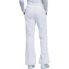 image:imageCherokee Scrub Pants for Women Mid Rise PullOn Cargo Medical Uniform 7 Pocket Elastic Waist Adjustable Hem Stretch  4005White
