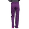 image:imageCherokee Women Scrubs Pant Workwear Core Stretch Mid Rise Straight Leg Drawstring WW130Eggplant