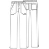 image:imageCherokee Women Scrubs Pant Workwear Core Stretch Mid Rise Straight Leg Drawstring WW130Wine