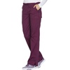 image:imageCherokee Women Scrubs Pant Workwear Core Stretch Mid Rise Straight Leg Drawstring WW130Wine