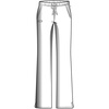 image:imageCherokee Womens Ww Flex W Certainty Midrise Flare Drawstring PantNavy