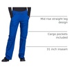 image:imageWorkwear Originals Women Scrubs Pant Mid Rise Straight Leg Pullon Cargo WW210Galaxy Blue