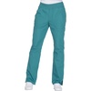 image:imageWorkwear Originals Women Scrubs Pant Mid Rise Straight Leg Pullon Cargo WW210Teal Blue