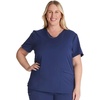 image:imageCherokee Atmos V Neck Womens Scrub Tops VNeck Soft Stretch 2 PocketsNavy