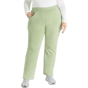 image:imageCherokee Atmos Scrub Pants for Women Straight Leg PullOn Mid RiseCool Cucumber
