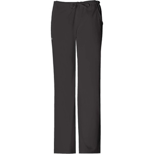 image:imageCherokee Luxe Women Scrubs Pant Low Rise Straight Leg Drawstring 1066Black