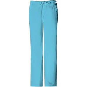 image:imageCherokee Luxe Women Scrubs Pant Low Rise Straight Leg Drawstring 1066Blue Wave