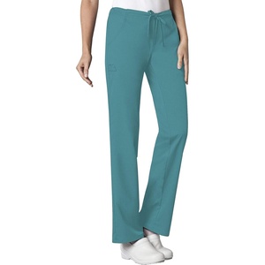 image:imageCherokee Luxe Women Scrubs Pant Low Rise Straight Leg Drawstring 1066Teal
