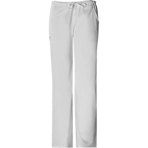 image:imageCherokee Luxe Women Scrubs Pant Low Rise Straight Leg Drawstring 1066White