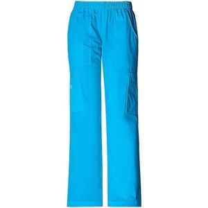 image:imageCherokee Scrub Pants for Women Mid Rise PullOn Cargo Medical Uniform 7 Pocket Elastic Waist Adjustable Hem Stretch  4005Blue