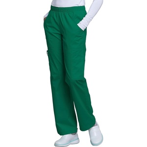 image:imageCherokee Scrub Pants for Women Mid Rise PullOn Cargo Medical Uniform 7 Pocket Elastic Waist Adjustable Hem Stretch  4005Hunter