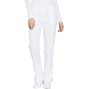image:imageCherokee Women Scrubs Pant Workwear Core Stretch Mid Rise Straight Leg Drawstring WW130White