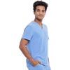 image:imageCherokee Allura Scrub Tops for Men V Neck Modern Fit Top 2 PocketsCiel Blue