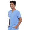 image:imageCherokee Allura Scrub Tops for Men V Neck Modern Fit Top 2 PocketsCiel Blue