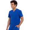 image:imageCherokee Allura Scrub Tops for Men V Neck Modern Fit Top 2 PocketsGalaxy Blue