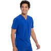 image:imageCherokee Allura Scrub Tops for Men V Neck Modern Fit Top 2 PocketsGalaxy Blue