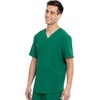 image:imageCherokee Allura Scrub Tops for Men V Neck Modern Fit Top 2 PocketsHunter Green