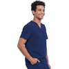 image:imageCherokee Allura Scrub Tops for Men V Neck Modern Fit Top 2 PocketsNavy