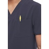 image:imageCherokee Allura Scrub Tops for Men V Neck Modern Fit Top 2 PocketsPewter