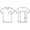 image:imageCherokee Allura Scrub Tops for Men V Neck Modern Fit Top 2 PocketsRoyal