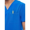 image:imageCherokee Allura Scrub Tops for Men V Neck Modern Fit Top 2 PocketsRoyal