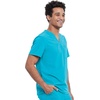 image:imageCherokee Allura Scrub Tops for Men V Neck Modern Fit Top 2 PocketsTeal Blue