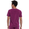 image:imageCherokee Allura Scrub Tops for Men V Neck Modern Fit Top 2 PocketsWine