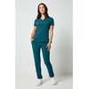 image:imageCherokee Allura V Neck Medical Scrub Tops Soft Stretch 2 PocketsCaribbean Blue