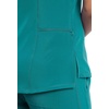 image:imageCherokee Allura V Neck Medical Scrub Tops Soft Stretch 2 PocketsTeal Blue