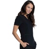 image:imageCherokee Allura VNeck Womens Scrub Tops Nurse Shirt with 3 PocketsBlack