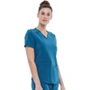 image:imageCherokee Allura VNeck Womens Scrub Tops Nurse Shirt with 3 PocketsCaribbean Blue